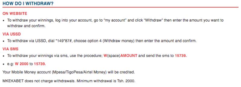 How to withdraw money from Mkekabet